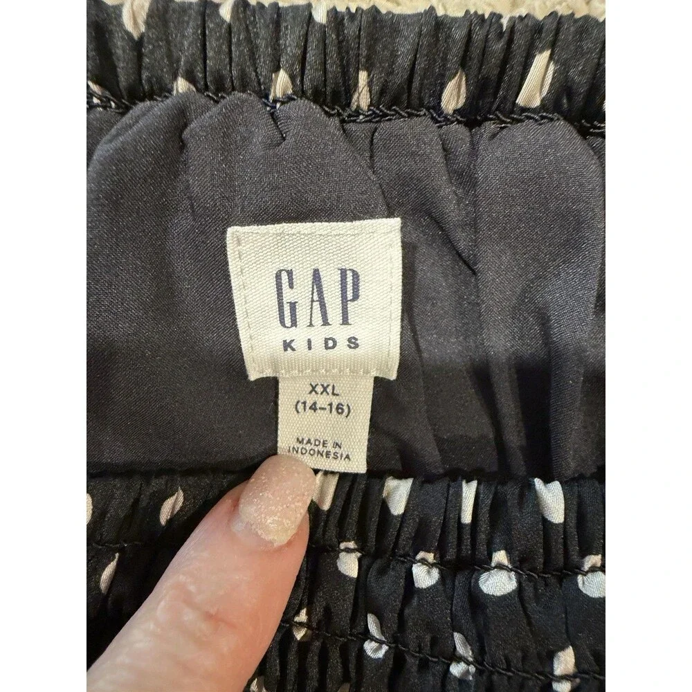 Gap Kids Girls Polkadot Print Long Sleeve Fit & Flare Size XXL 14-16